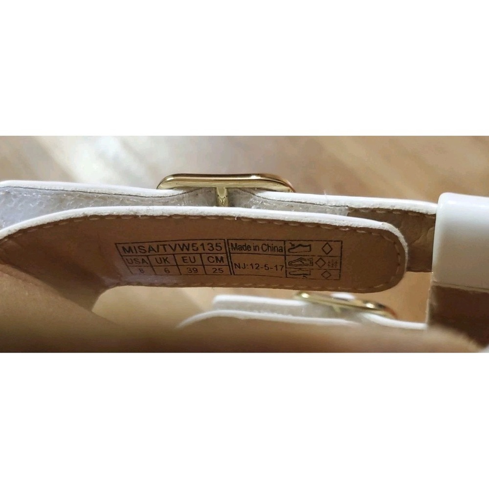 Vionic Misa Sandals Women 8 M White Patent Strappy Gladiator Comfort Adjustable - Picture 10 of 10